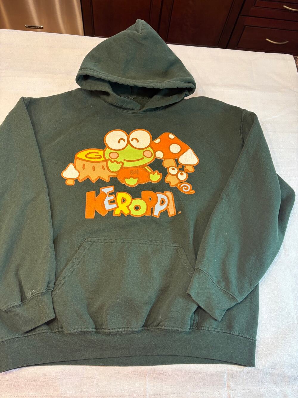 Sanrio Keroppi Green Hoodie Size M/L